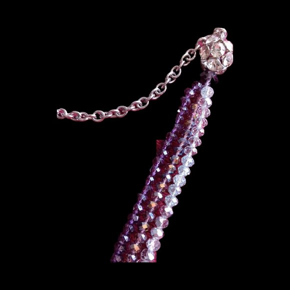 Sparkly, Beaded 3-Strand 40" Necklace - Picture 5 of 7